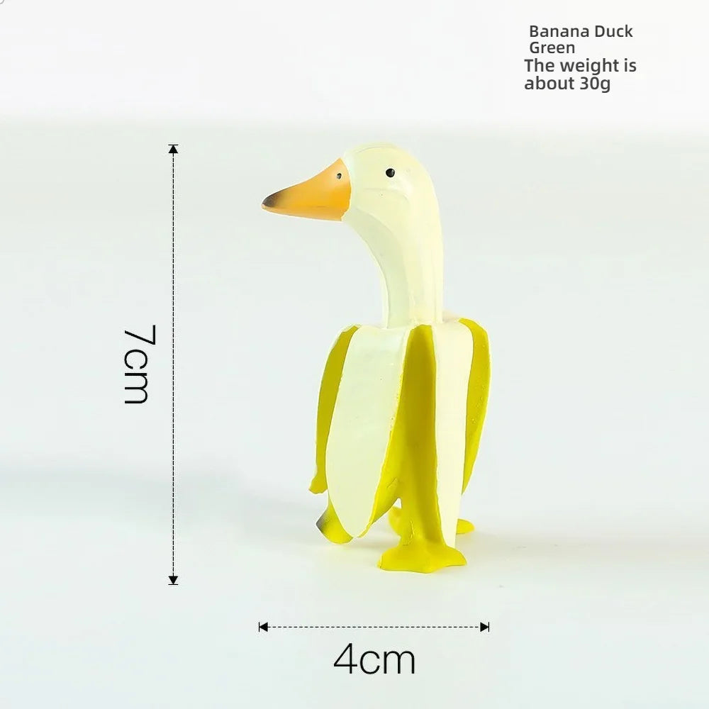 Duck You Gesture Resin Statue – Humorous Middle Finger Decor for Office Desk
