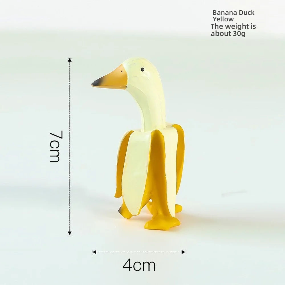 Duck You Gesture Resin Statue – Humorous Middle Finger Decor for Office Desk