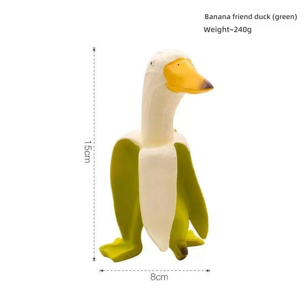 Duck You Gesture Resin Statue – Humorous Middle Finger Decor for Office Desk