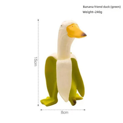 Duck You Gesture Resin Statue – Humorous Middle Finger Decor for Office Desk