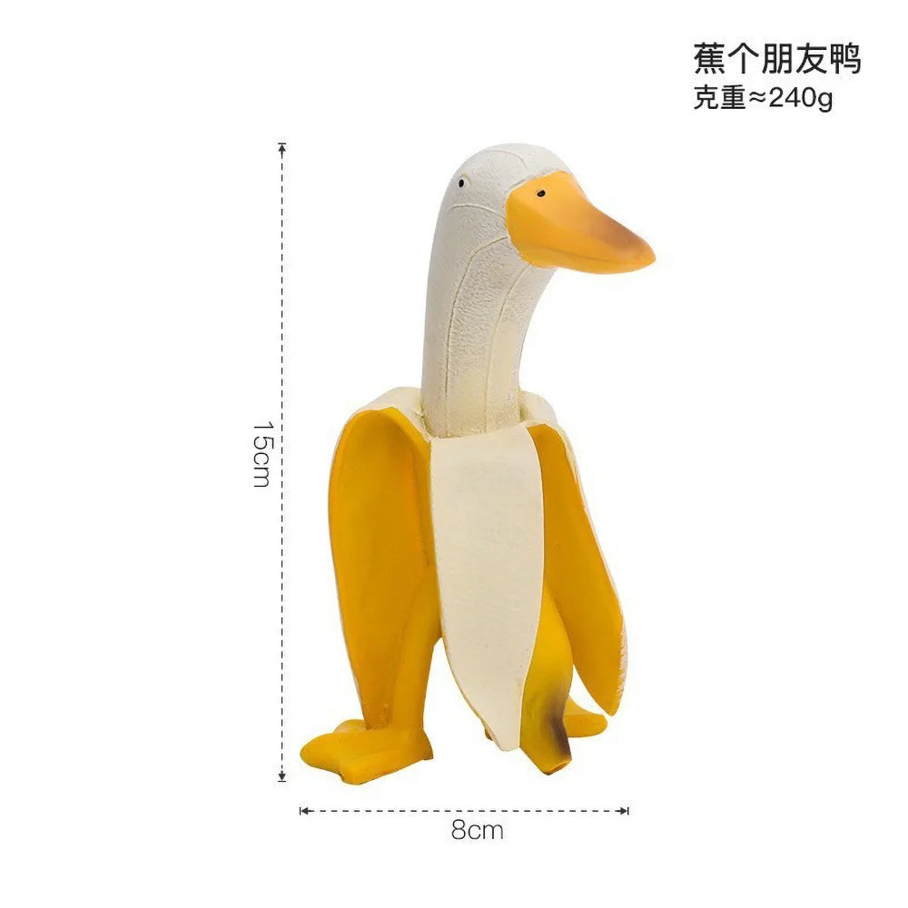Duck You Gesture Resin Statue – Humorous Middle Finger Decor for Office Desk