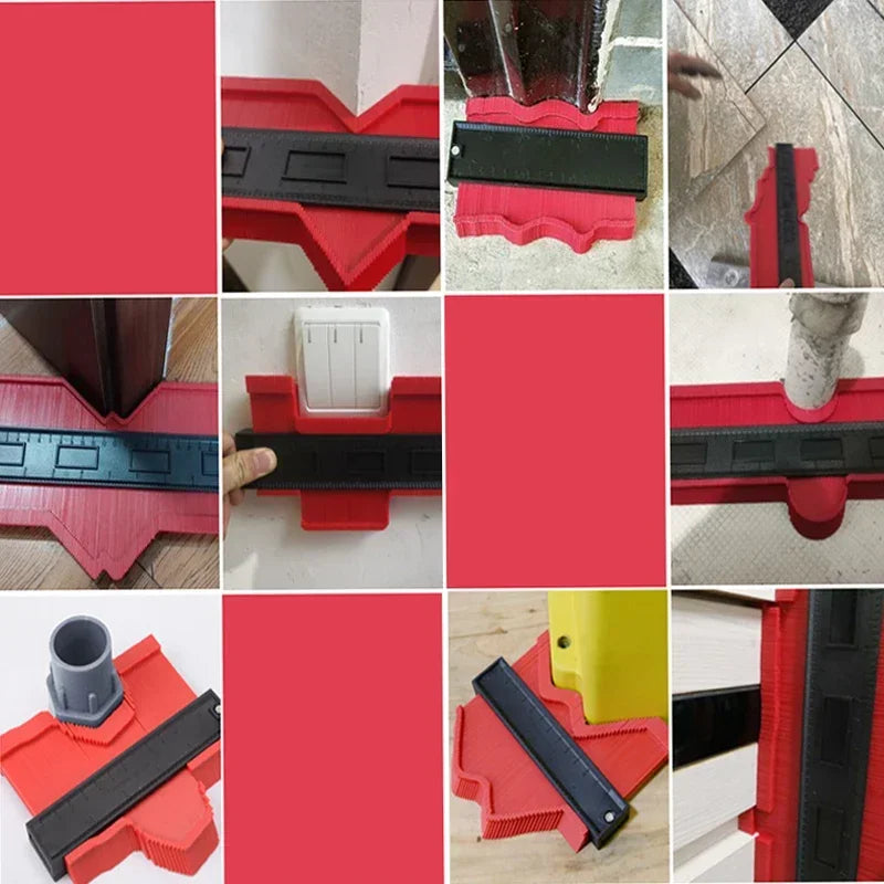Duplicateur de Jauge de Contour en Plastique de 10 Pouces pour Projets de Bricolage