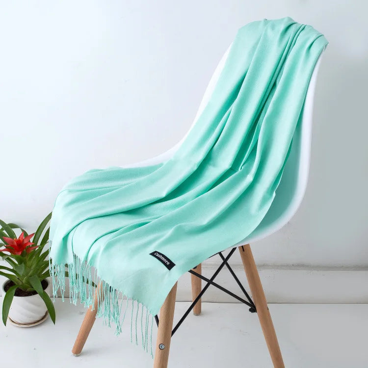 Écharpe Longue en Laine avec Franges pour Femmes – Confort et Élégance pour l'Hiver 11