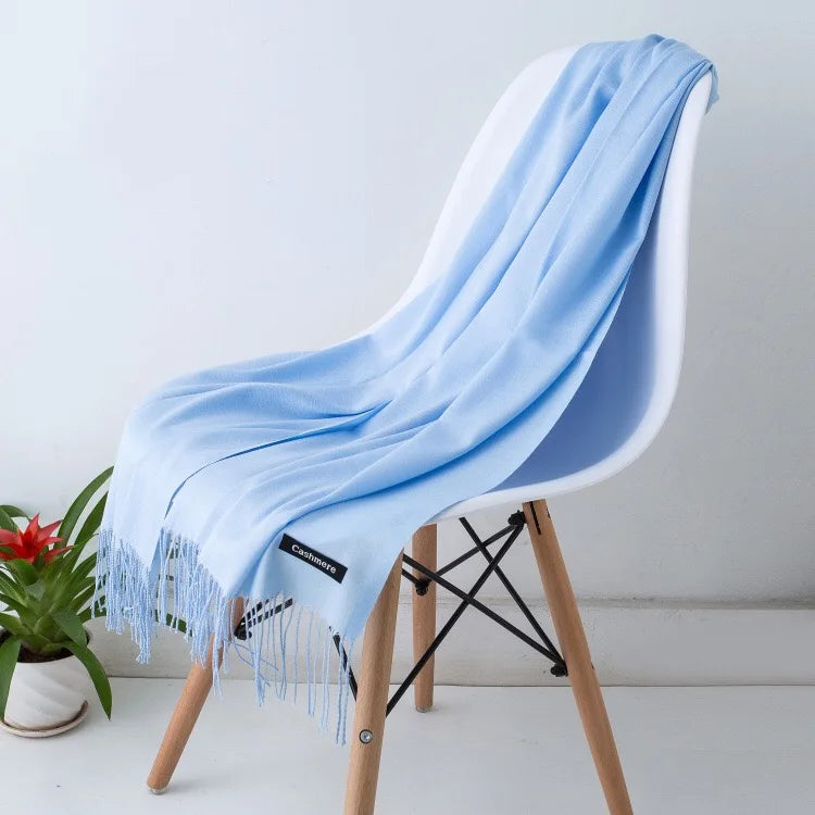 Écharpe Longue en Laine avec Franges pour Femmes – Confort et Élégance pour l'Hiver 3