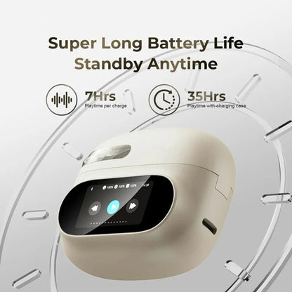 Bluetooth Earphones with AI Translation and ANC – High Quality Sound and Touch Screen