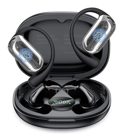 Écouteurs sans fil à traduction IA avec réduction de bruit et autonomie de 60 heures pour conversations multilingues