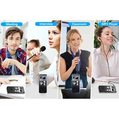 Enregistreur vocal compact avec activation vocale pour conférences – 85 mm x 36 mm x 14 mm