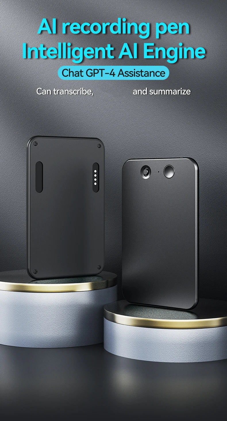 Compact Voice Recorder with Real-Time Transcription – 58 Supported Languages