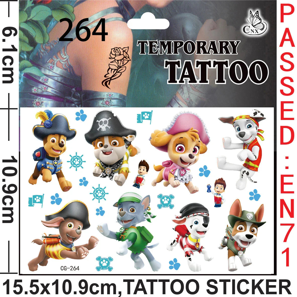 Paw Patrol Birthday Gift Set with Stickers, Bracelets, and Gift Bags for Children – 10 Pieces