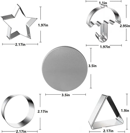 Candy Making Tool Set - Stainless Steel Cookie Cutters and Molds