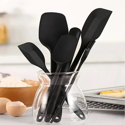 Ensemble de 6 spatules en silicone résistantes à la chaleur pour la cuisson