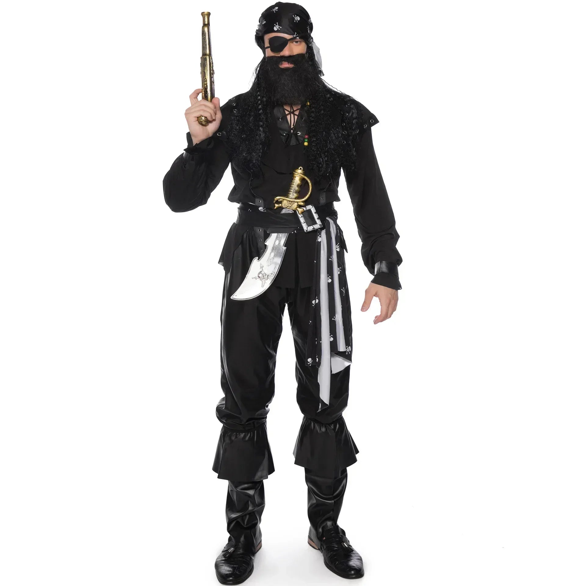 Ensemble de Costumes de Pirate pour Couples – Déguisement Halloween et Carnaval