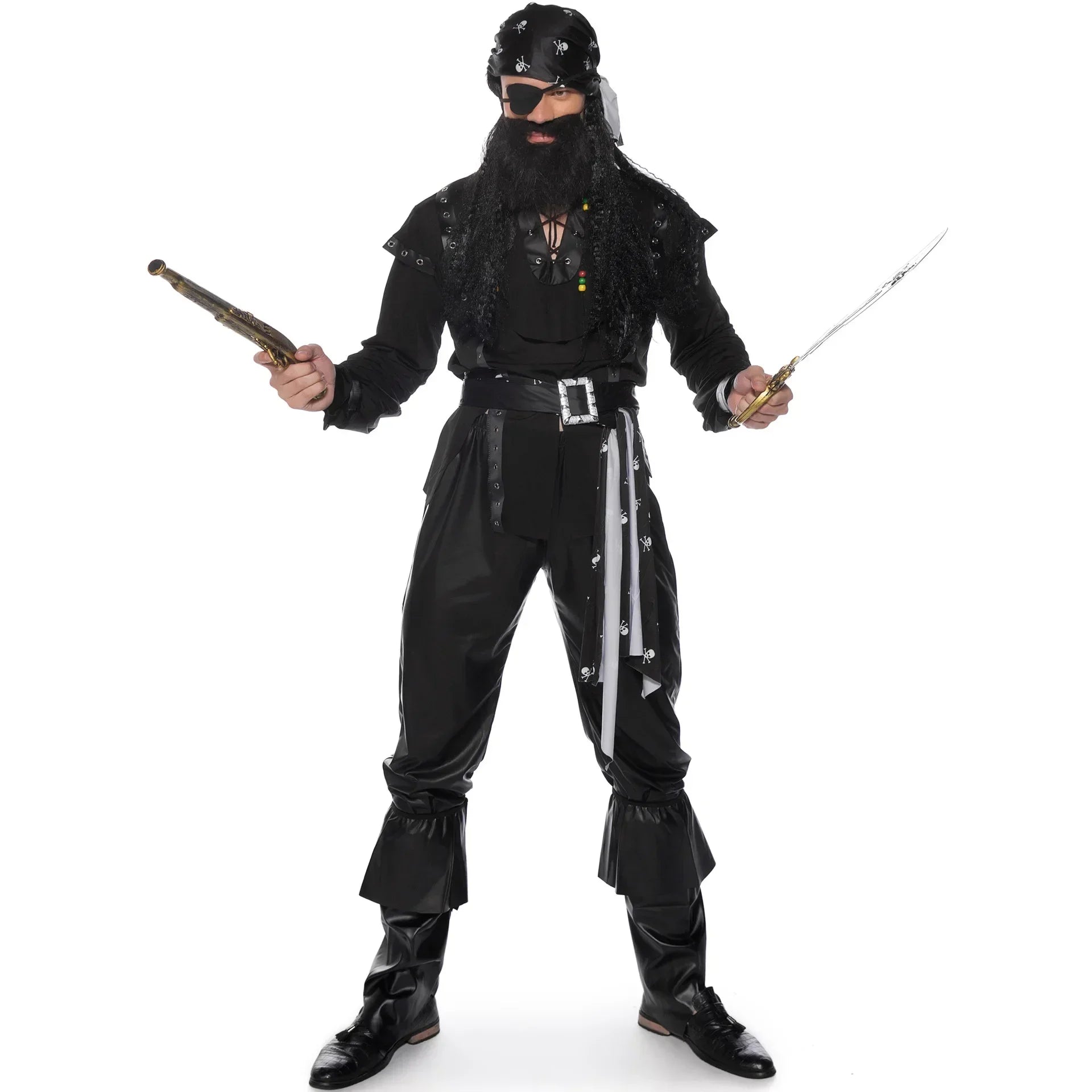 Ensemble de Costumes de Pirate pour Couples – Déguisement Halloween et Carnaval