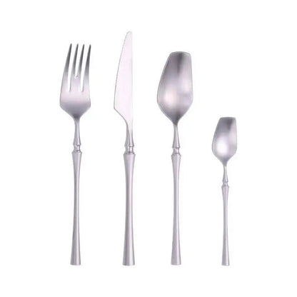 Ensemble de couverts en acier inoxydable 18/10 avec finition polie et mate – Vaisselle élégante pour toutes les occasions