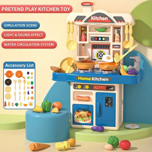 Interactive Kitchen Play Set for Children with Sound and Light Effects – Educational Toy for 3 Years and Up