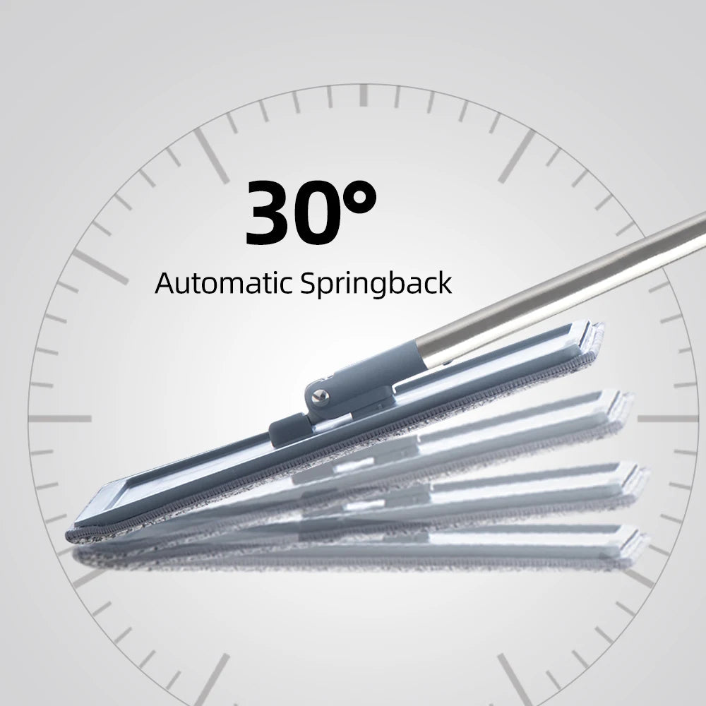 Ensemble de Nettoyage Ménager avec Seau et Tampons en Microfibre Lavables – Mains Libres