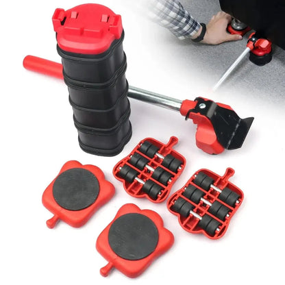 Set of Transport Rollers for Furniture – Robust Lifting Tool for Easy Moving