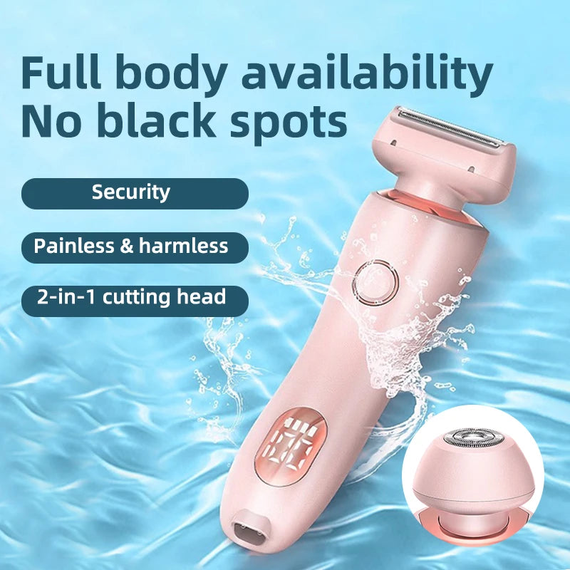 USB Rechargeable Waterproof Epilator for Gentle and Convenient Hair Removal – Compact and Lightweight for Face and Body