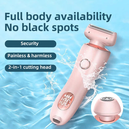 USB Rechargeable Waterproof Epilator for Gentle and Convenient Hair Removal – Compact and Lightweight for Face and Body