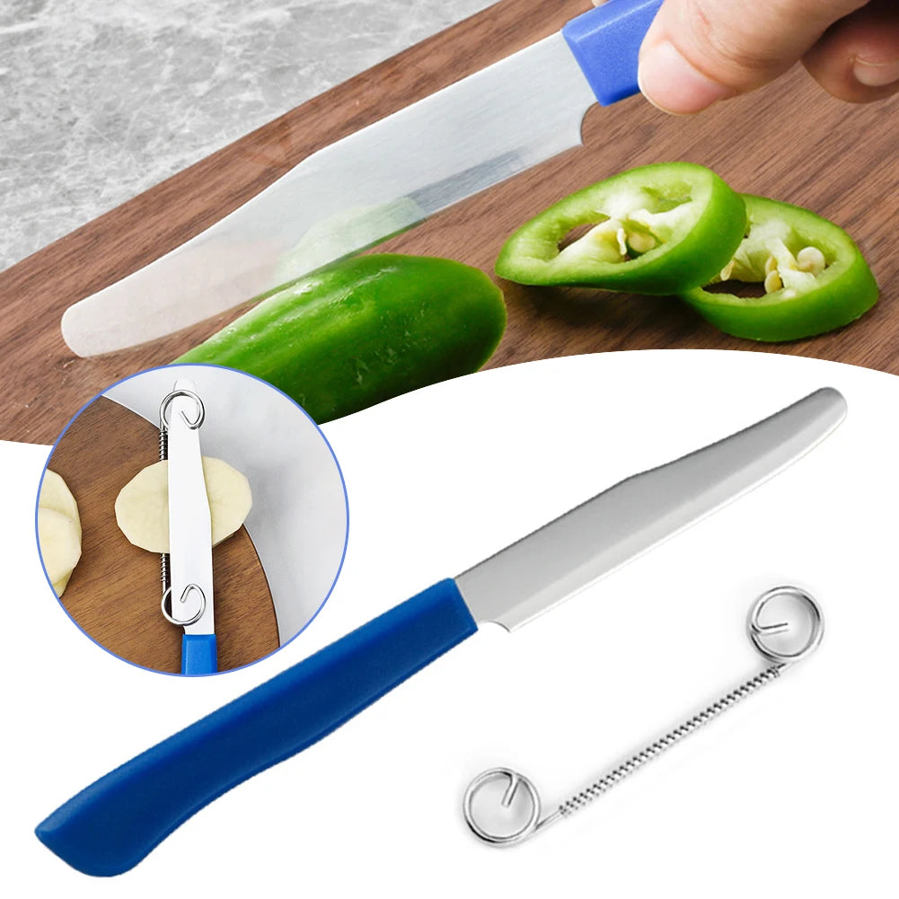 Éplucheur de Cuisine 2 en 1 avec Coupe-Tranchage Rapide et Broyeur de Pommes de Terre