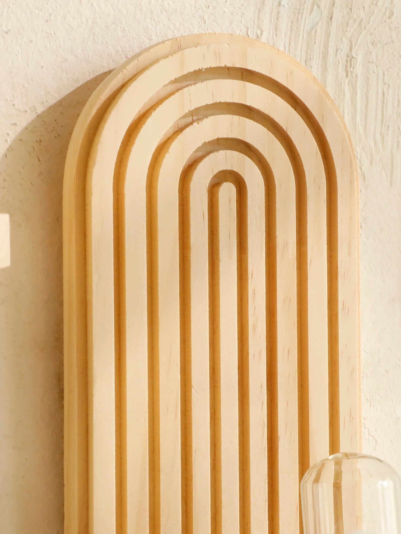 Natural Wood Wall Shelves Boho Style – Geometric Shelves for Modern Decor and Practical Storage