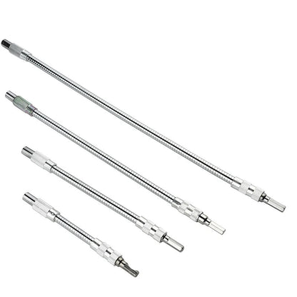Flexible Extension for Household Tools - Adjustable Length from 15 to 40 cm with 1/4 Bit Holder