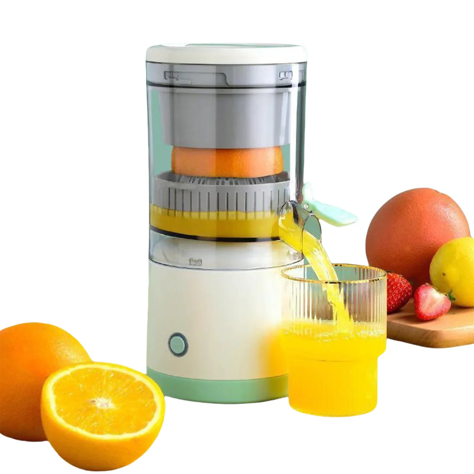 Extracteur de Jus Électrique Portable USB pour Agrumes - 400 ml, Design à Spirale, Séparation des Résidus