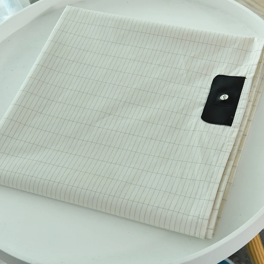 Feuille de mise à la terre en tissu conducteur argenté pour un sommeil réparateur – 100% coton, antimicrobien, protection contre les CEM