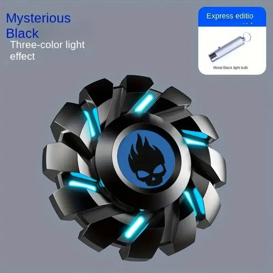 Rainbow Luminous Metal Fidget Spinner – Portable Anti-Stress Toy to Improve Concentration