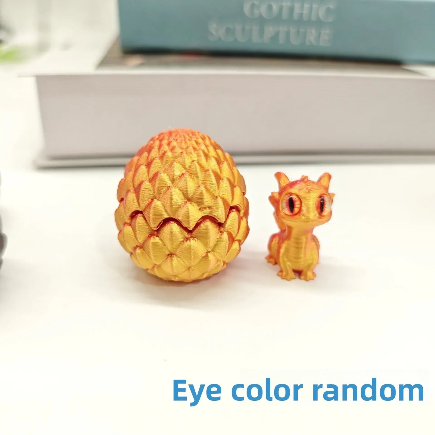 Artistic Dragon Figurine with Egg – Modern 3D Decoration for Office and Home