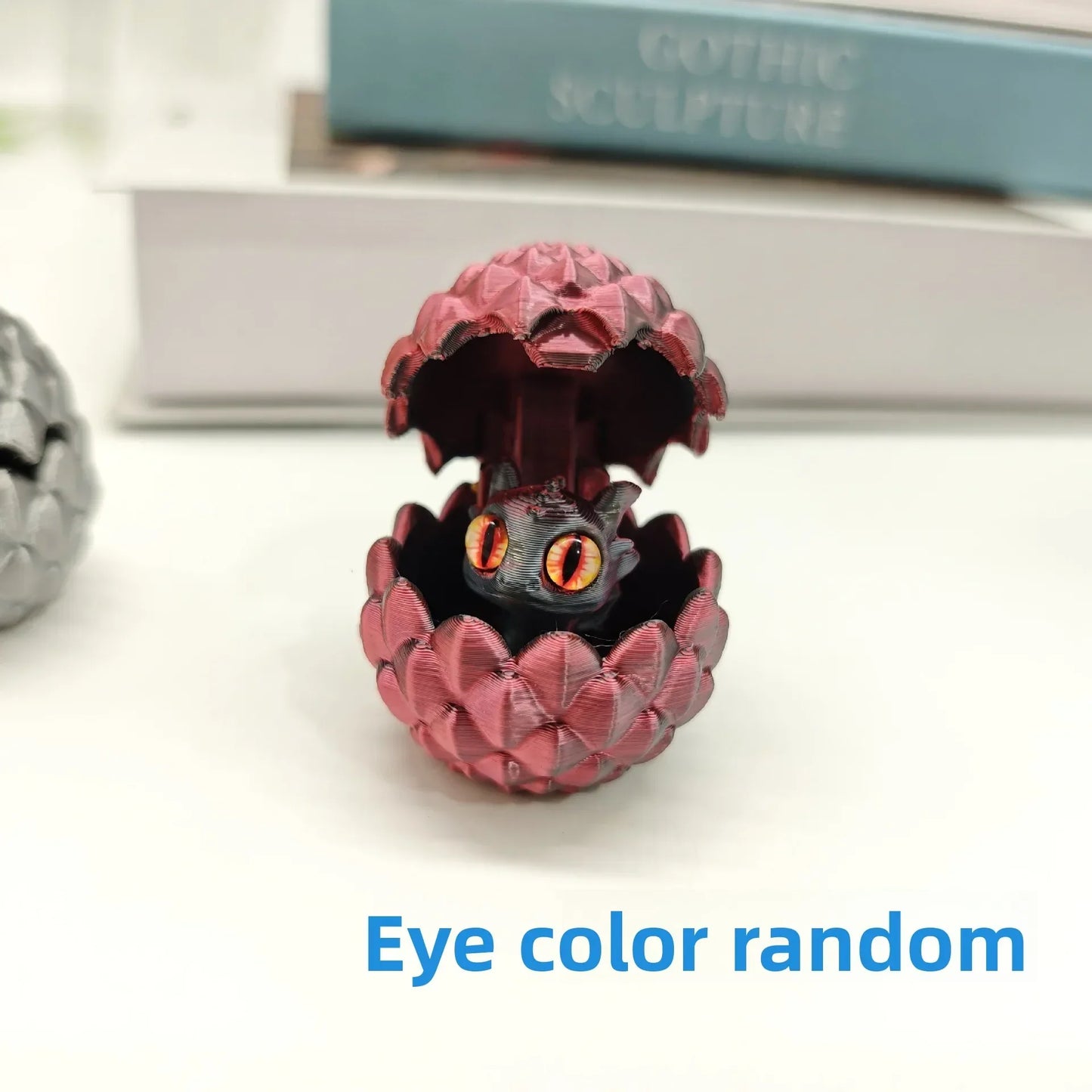Artistic Dragon Figurine with Egg – Modern 3D Decoration for Office and Home