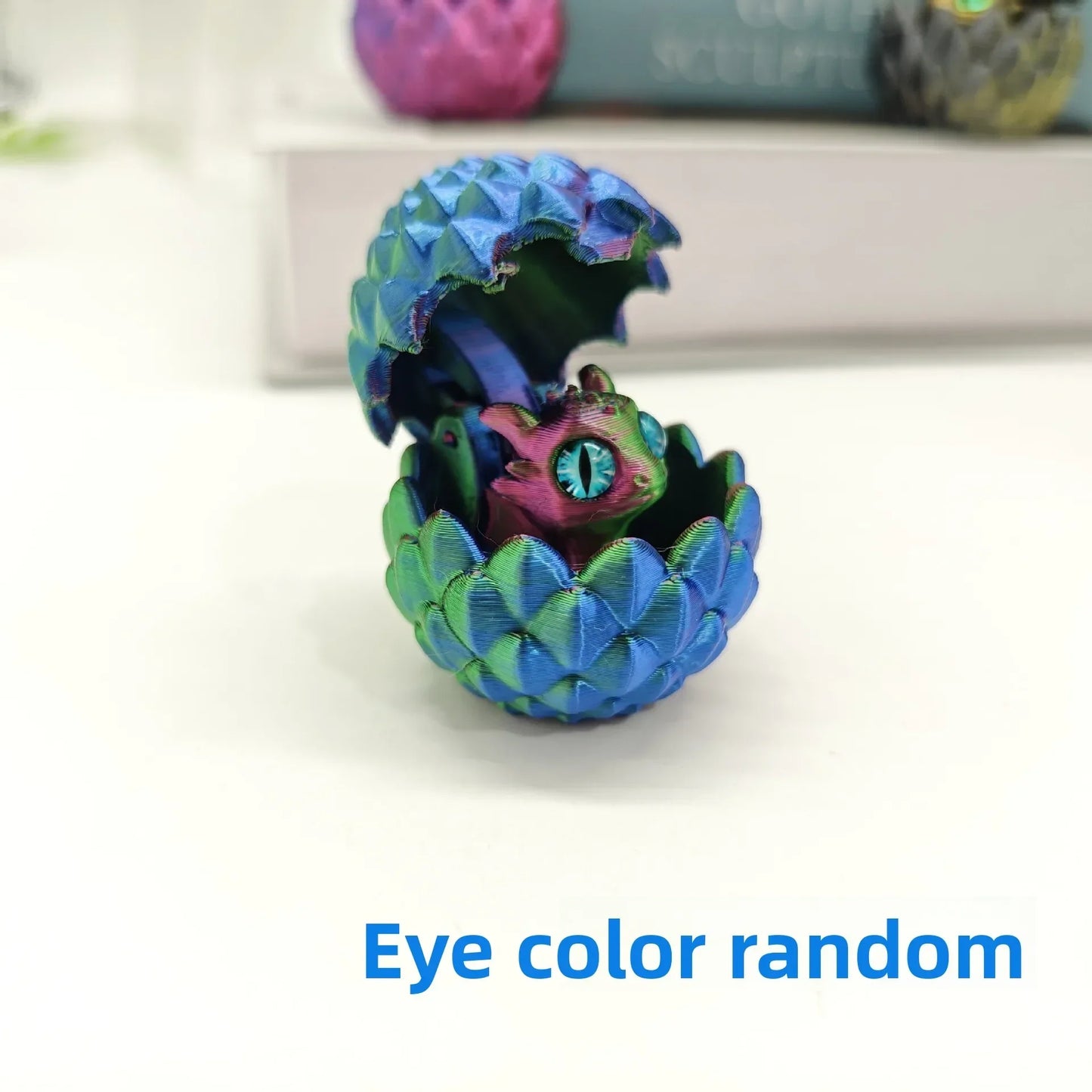 Artistic Dragon Figurine with Egg – Modern 3D Decoration for Office and Home