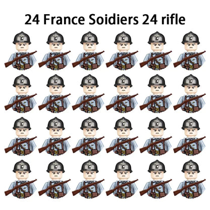 World War II Military Figurines – Army Building Blocks for Children