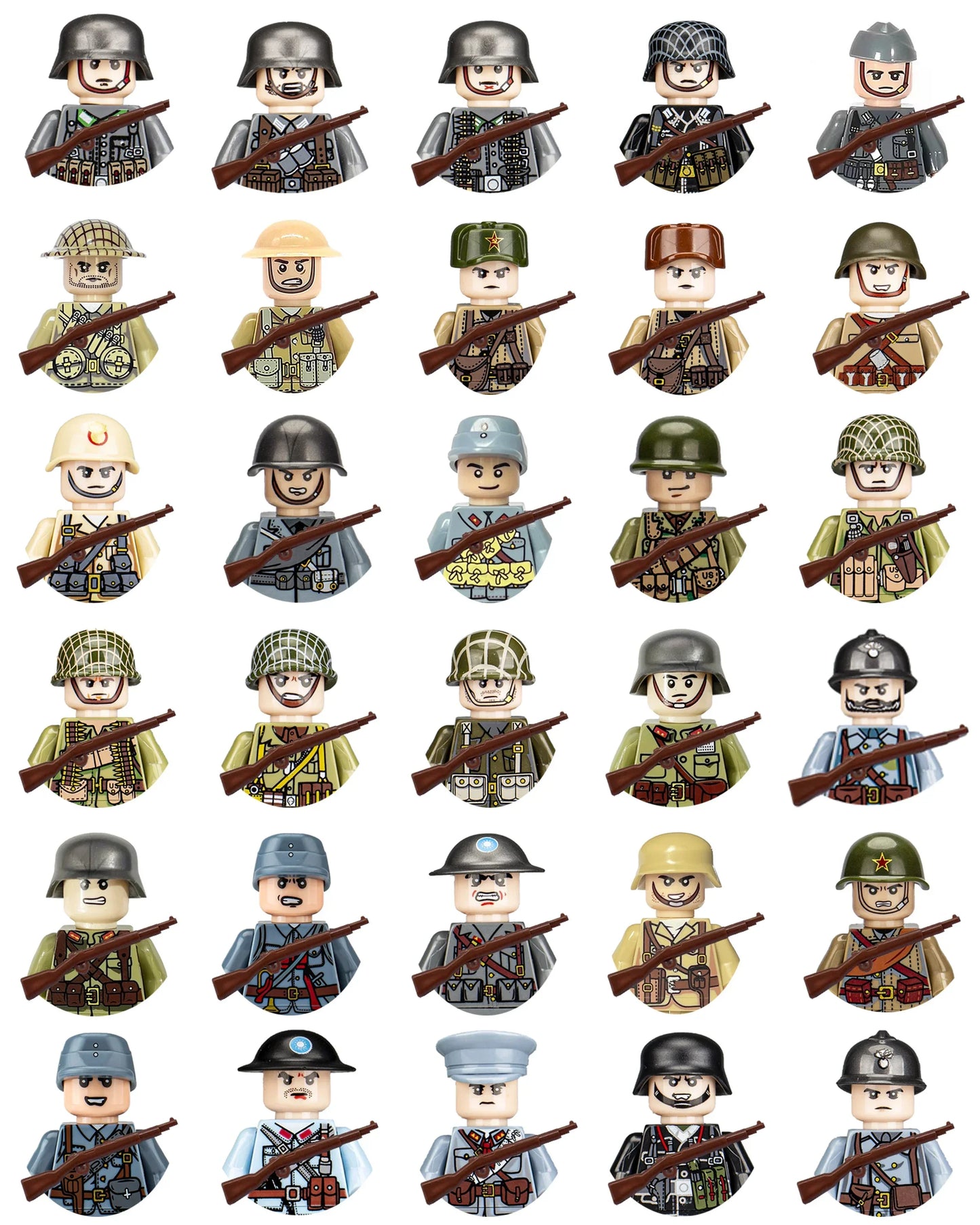 World War II Military Figurines – Army Building Blocks for Children