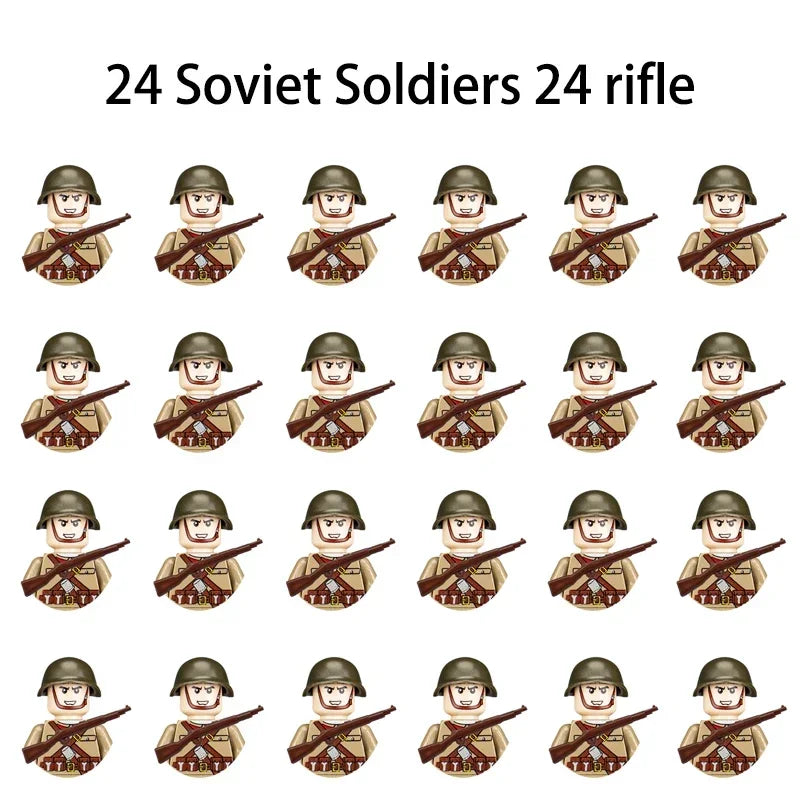 World War II Military Figurines – Army Building Blocks for Children