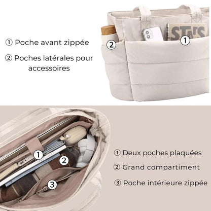 Ultra-Light Padded Women's Backpack for Laptop – Multi-Pockets, Ideal for Travel and Daily Use, 20L