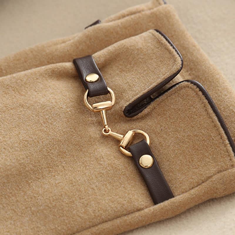 Gants Femme Coupe-Vent Élégants avec Boucle Décorative – Tissu Douillet et Bouts de Doigts Tactiles 2