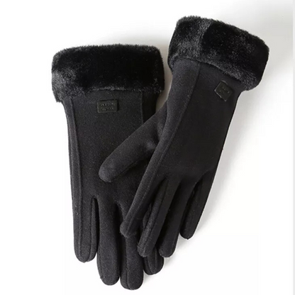Gants Femme Coupe-Vent en Suède avec Doublure en Peluche – Chic et Pratiques pour Hiver 5