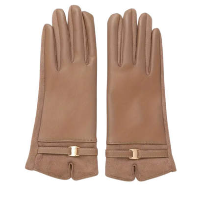 Gants Femme Imperméables en Simili Cuir avec Doublure Chaude - Design Élégant et Ajustement Confortable 2