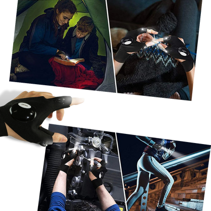 Waterproof LED Gloves with Lighting – Comfortable for Camping and Repairs