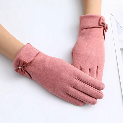 Gants d'hiver pour femmes avec écran tactile – Design ajusté en daim 0