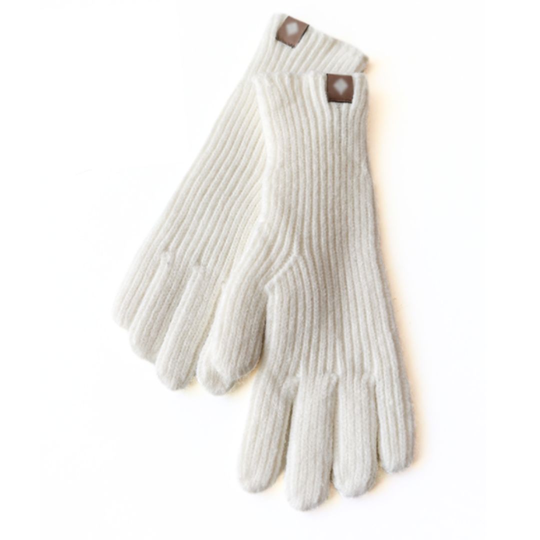 Gants en Coton Mélangé avec Poignet Allongé et Compatibilité Écran Tactile – Hiver 1