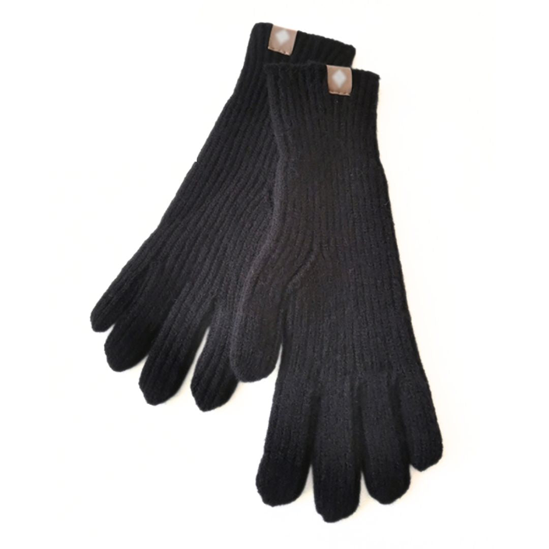 Gants en Coton Mélangé avec Poignet Allongé et Compatibilité Écran Tactile – Hiver 4