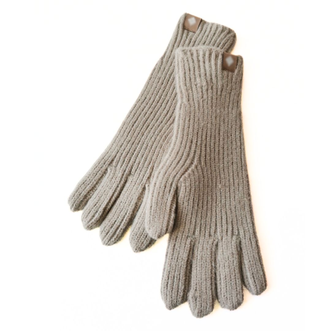 Gants en Coton Mélangé avec Poignet Allongé et Compatibilité Écran Tactile – Hiver 5