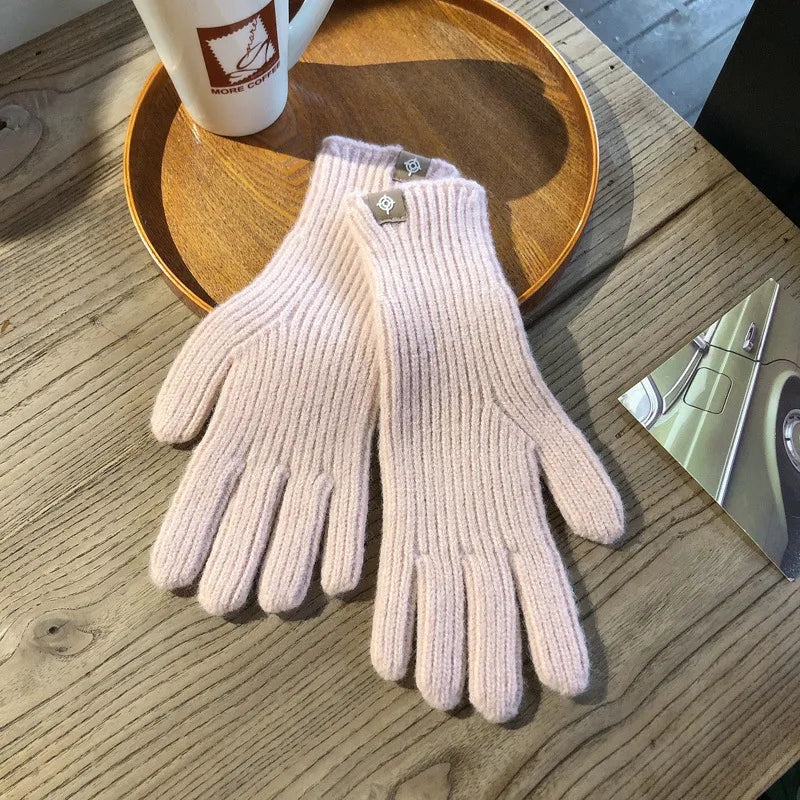 Gants en Coton Mélangé pour Femmes - Design Côtelé et Compatible Écran Tactile 8