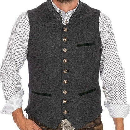 Elegant Vest for Men in High-Quality Fabric – Versatile Design for Formal and Festive Occasions, Sizes S to 3XL