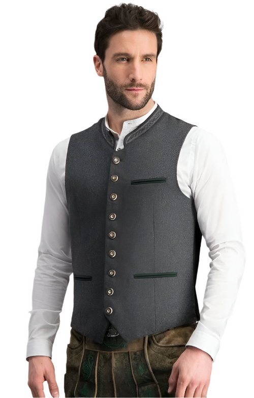 Elegant Vest for Men in High-Quality Fabric – Versatile Design for Formal and Festive Occasions, Sizes S to 3XL