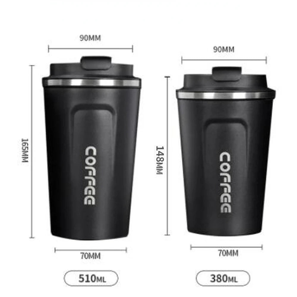 Gobelet Isotherme en Acier Inoxydable avec Affichage de Température – Mug de Voyage Étanche 380ml 510ml