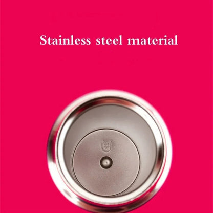 Stainless Steel Gourd 500ml with Bouncing Lid for Coffee, Tea and Travel