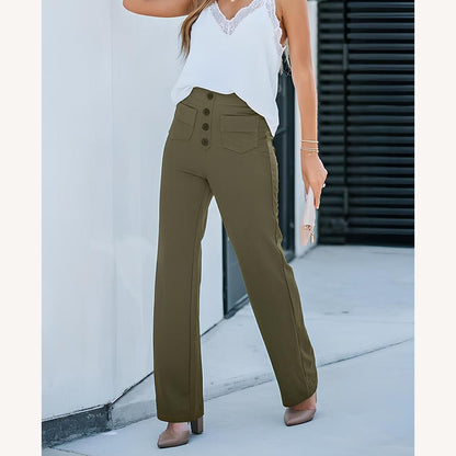 Pantalon fluide extensible pour femmes – Confort et élégance au quotidien, disponible en plusieurs couleurs